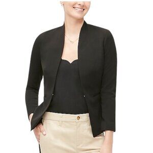 J. Crew Broadway Black Hook Eye Closure Blazer
